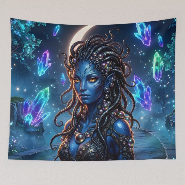 Item preview, Mystic Alien Queen – Guardian of the Crystal Realm designed and sold by nicky2342.