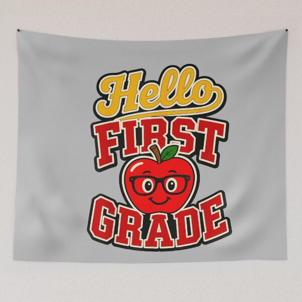 Item preview, Hello First Grade School Team Back to School Teacher Kids_2 designed and sold by mjohnson9.