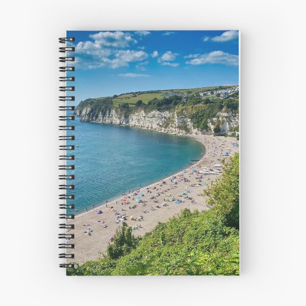 Item preview, Beer Beach Devon Sunny Coastline Landscape Photography designed and sold by leonwoods.