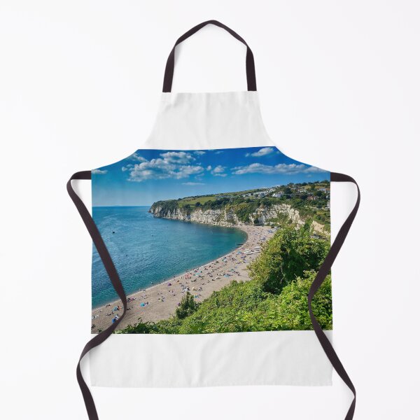 Item preview, Beer Beach Devon Sunny Coastline Landscape Photography designed and sold by leonwoods.
