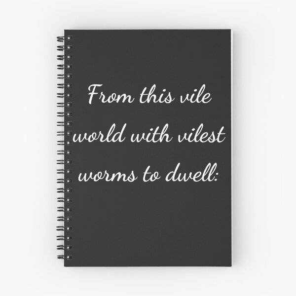 Item preview, “From this vile world with vilest worms to dwell:” - handwriting white designed and sold by ariksworld.