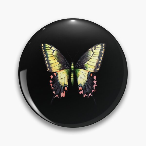 Item preview, Vibrant Swallowtail Butterfly on Black designed and sold by jierrfan.