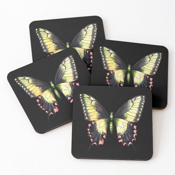 Item preview, Vibrant Swallowtail Butterfly on Black designed and sold by jierrfan.