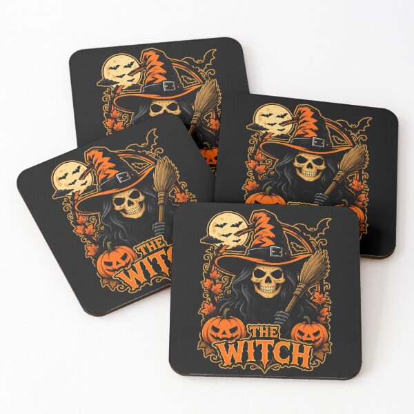 Item preview, Spooky Witch with Pumpkin and Broomstick Design Halloween designed and sold by rafaeltto.