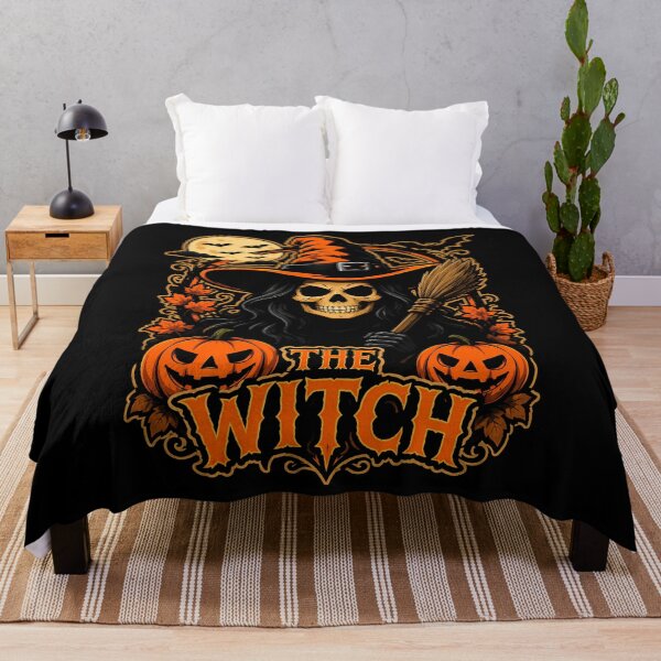 Item preview, Spooky Witch with Pumpkin and Broomstick Design Halloween designed and sold by rafaeltto.