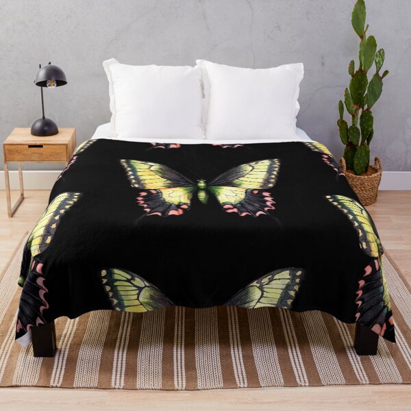 Item preview, Vibrant Swallowtail Butterfly on Black designed and sold by jierrfan.