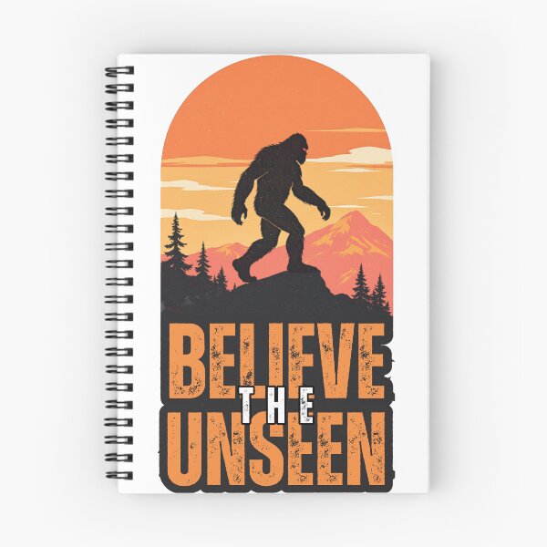 Item preview, Believe The Unseen Bigfoot Retro Sunset Outdoors Camping Hiking Shirt designed and sold by BellabdO.