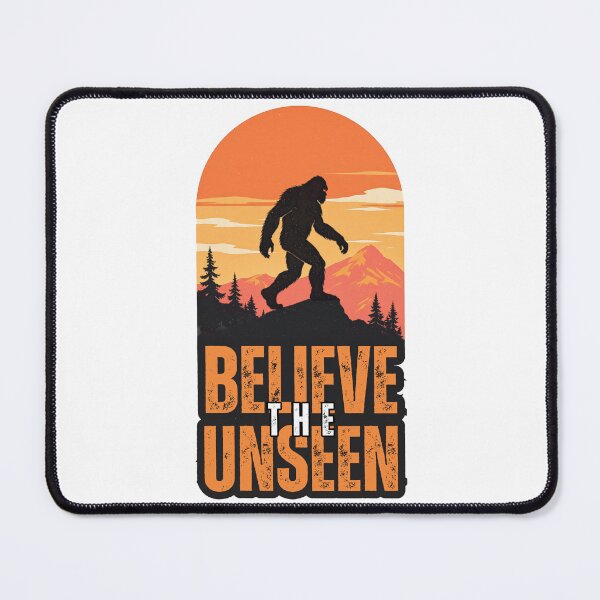 Item preview, Believe The Unseen Bigfoot Retro Sunset Outdoors Camping Hiking Shirt designed and sold by BellabdO.