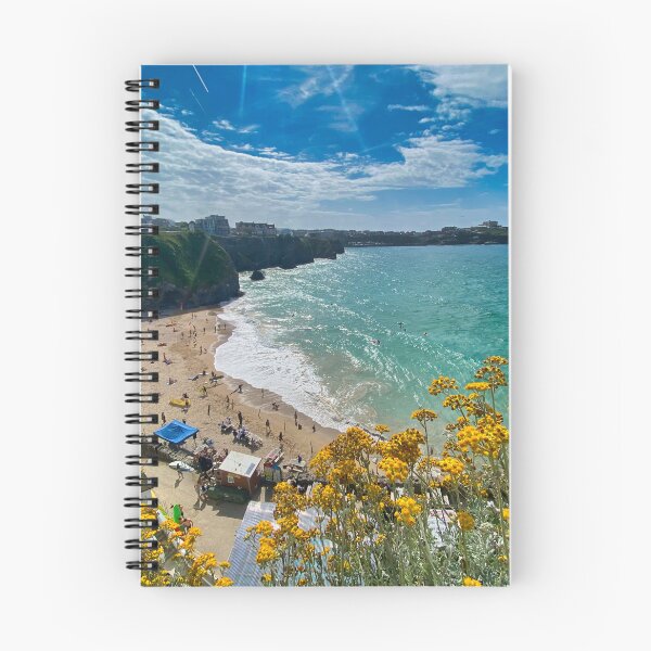 Item preview, Newquay Cornwall Beach Wildflowers Coastal Landscape Photography designed and sold by leonwoods.