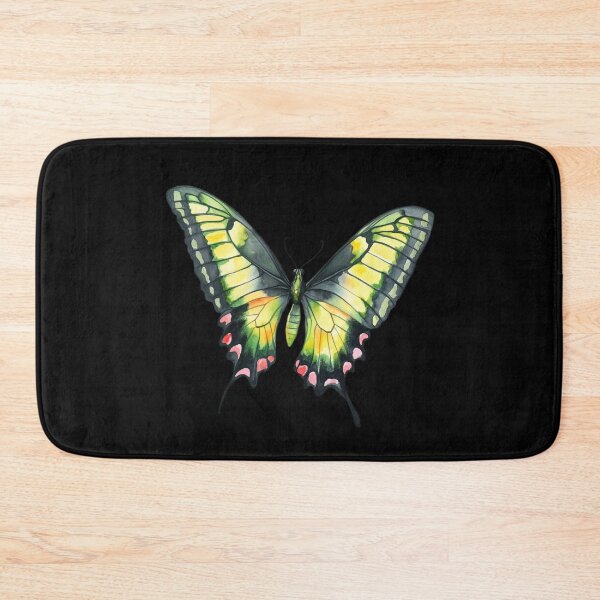 Item preview, Vibrant Butterfly on Black Background designed and sold by jierrfan.