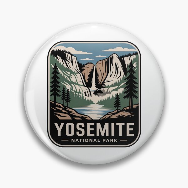 Item preview, Yosemite National Park Vintage Travel Badge designed and sold by Teelogic.