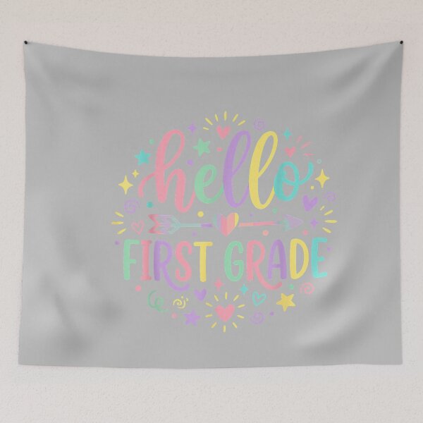 Item preview, Hello First Grade Teacher Student Girls Back to School 2026 designed and sold by mjohnson9.