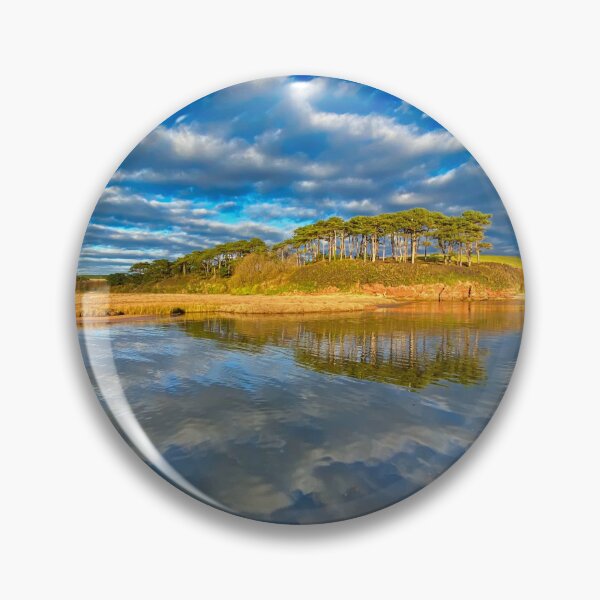 Item preview, Budleigh Salterton Pine Trees River Otter Coastal Landscape Photography designed and sold by leonwoods.