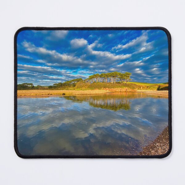 Item preview, Budleigh Salterton Pine Trees River Otter Coastal Landscape Photography designed and sold by leonwoods.