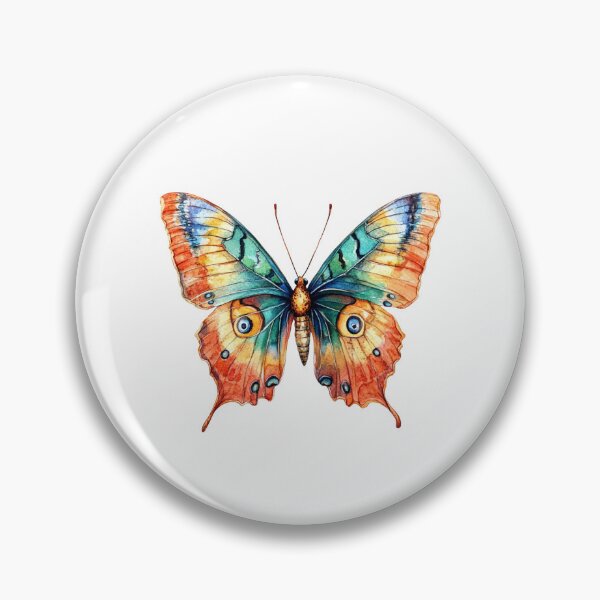 Item preview, Colorful Butterfly with Eye-like Patterns designed and sold by jierrfan.