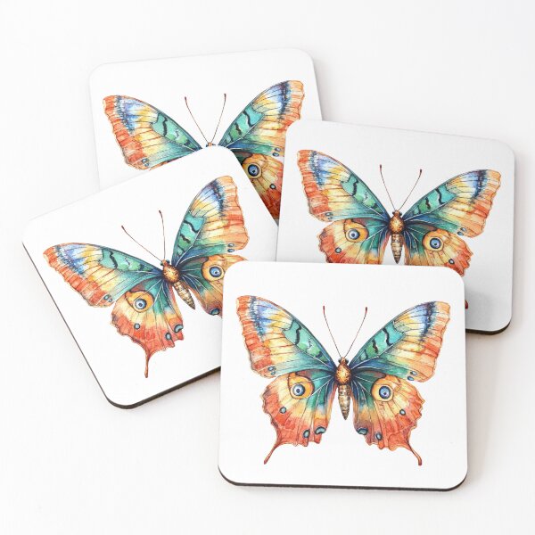 Item preview, Colorful Butterfly with Eye-like Patterns designed and sold by jierrfan.
