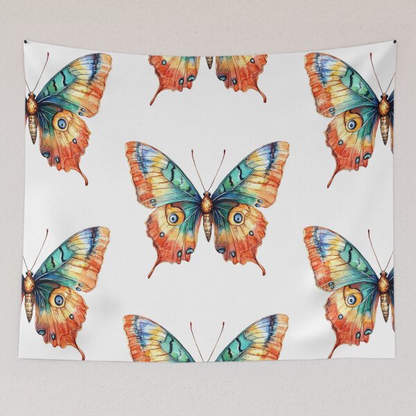 Item preview, Colorful Butterfly with Eye-like Patterns designed and sold by jierrfan.