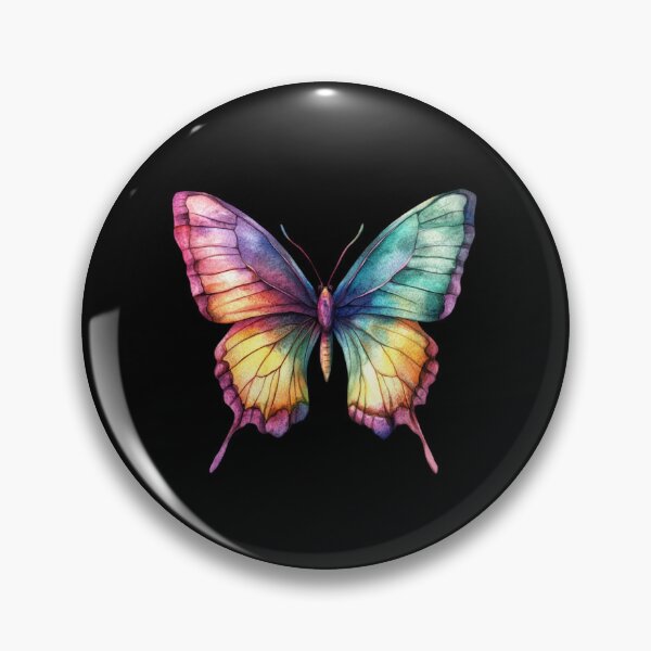 Item preview, Colorful Butterfly on Black designed and sold by jierrfan.