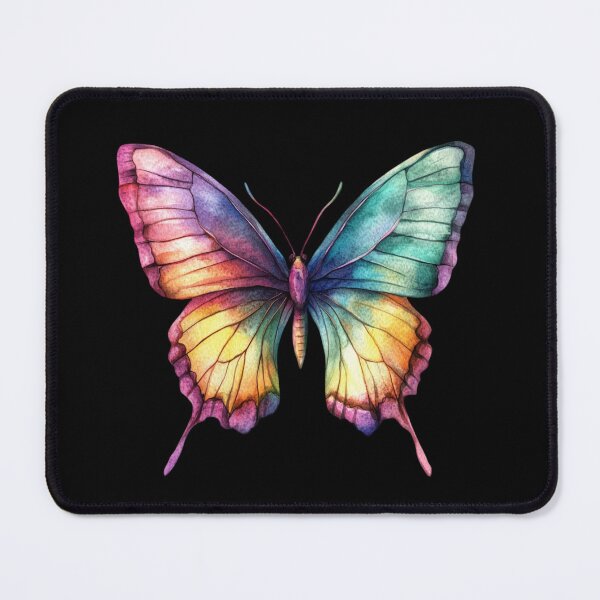 Item preview, Colorful Butterfly on Black designed and sold by jierrfan.