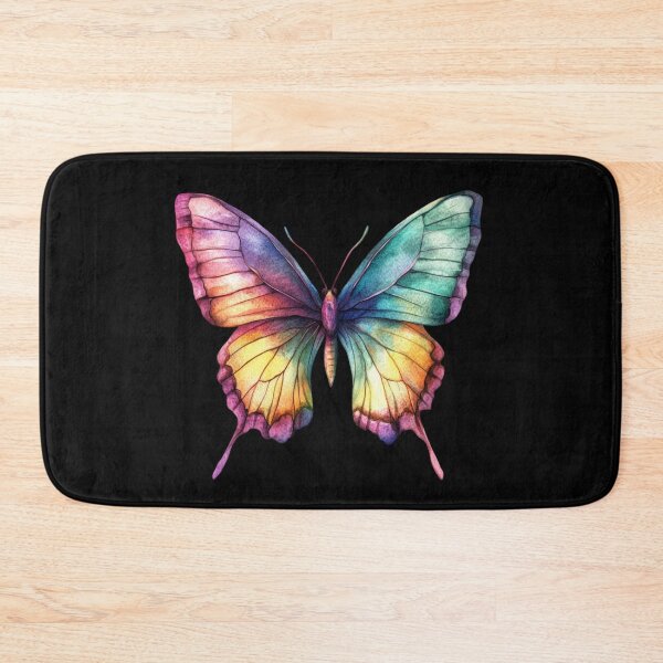 Item preview, Colorful Butterfly on Black designed and sold by jierrfan.