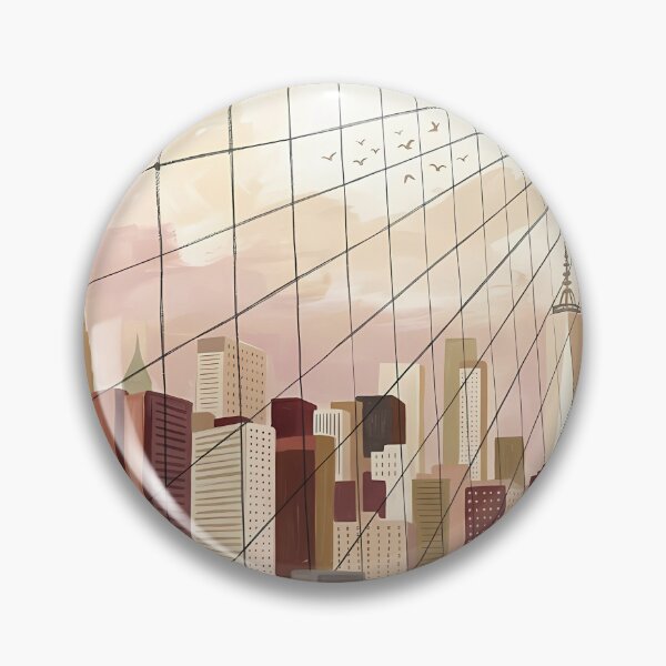 Item preview, Brooklyn Bridge Boho Wall Art, Earth Tone NYC Skyline Poster, Botanical New York City Print, Vintage Whimsical Manhattan Canvas, NYC Travel Gift designed and sold by Arch & Avenue.