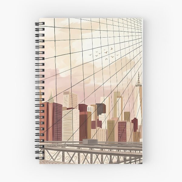 Item preview, Brooklyn Bridge Boho Wall Art, Earth Tone NYC Skyline Poster, Botanical New York City Print, Vintage Whimsical Manhattan Canvas, NYC Travel Gift designed and sold by Arch & Avenue.