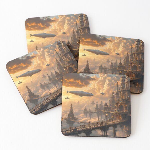 Item preview, The City in the Clouds - Steampunk City designed and sold by Bibi Design.