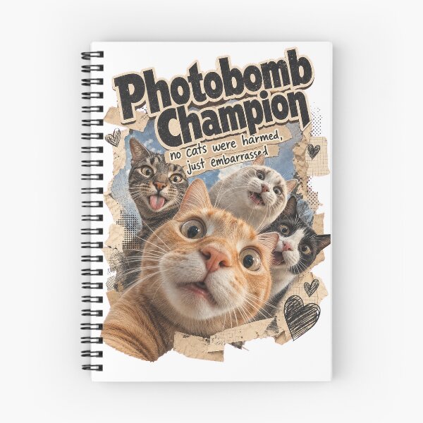 Item preview, Photobombing Cats Group Selfie Meme T-Shirt designed and sold by KIDEnia.