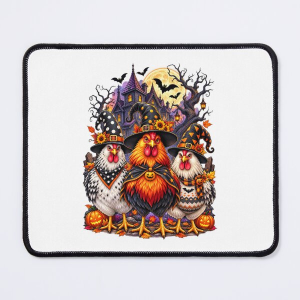 Item preview, Haunted Chicken Halloween Shirt – Spooky Witch Hens in Haunted House Scene designed and sold by Ayden World.