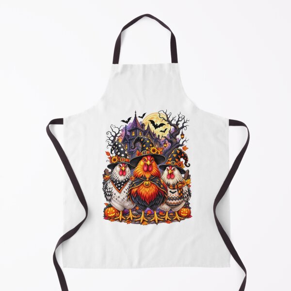 Item preview, Haunted Chicken Halloween Shirt – Spooky Witch Hens in Haunted House Scene designed and sold by Ayden World.