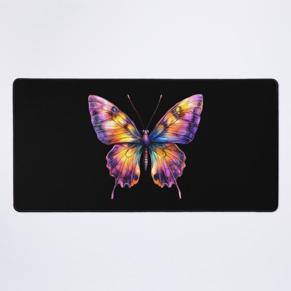 Item preview, Vibrant Butterfly on Black Background designed and sold by jierrfan.