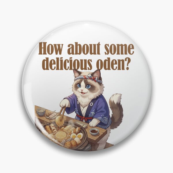 Item preview, How About Some Delicious Oden? Cute Japanese Cat Oden Hot Pot designed and sold by LOVEARTDESIGN.