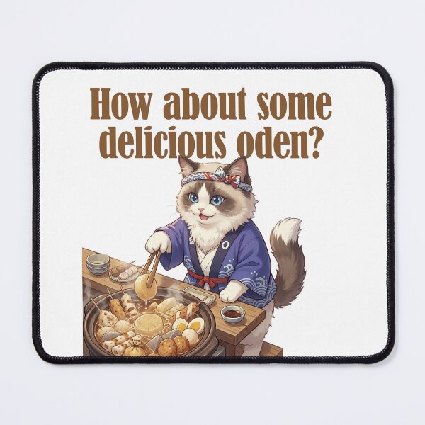 Item preview, How About Some Delicious Oden? Cute Japanese Cat Oden Hot Pot designed and sold by LOVEARTDESIGN.