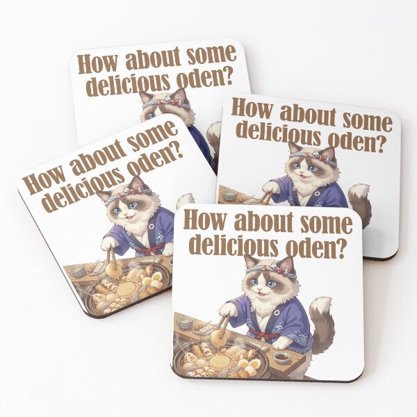 Item preview, How About Some Delicious Oden? Cute Japanese Cat Oden Hot Pot designed and sold by LOVEARTDESIGN.