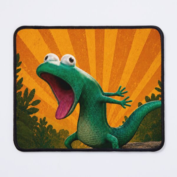 Item preview, Funny Green Lizard Retro Jungle designed and sold by NordenPosters.