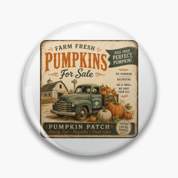 Item preview, Vintage Sale Ad for Pumpkins designed and sold by Giddy Bear Gifts.