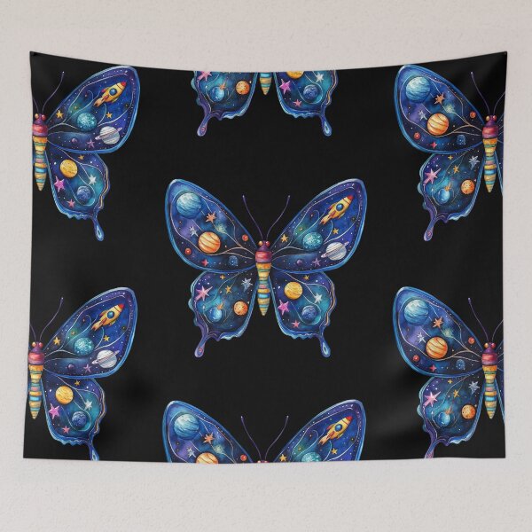 Item preview, Galaxy Butterfly with Celestial Bodies designed and sold by jierrfan.