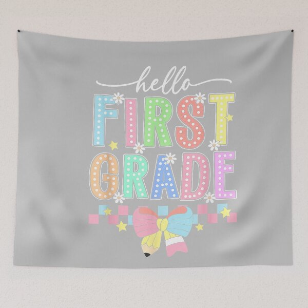 Item preview, Hello First Grade Team Back to School Coquette Student Kids designed and sold by mjohnson9.