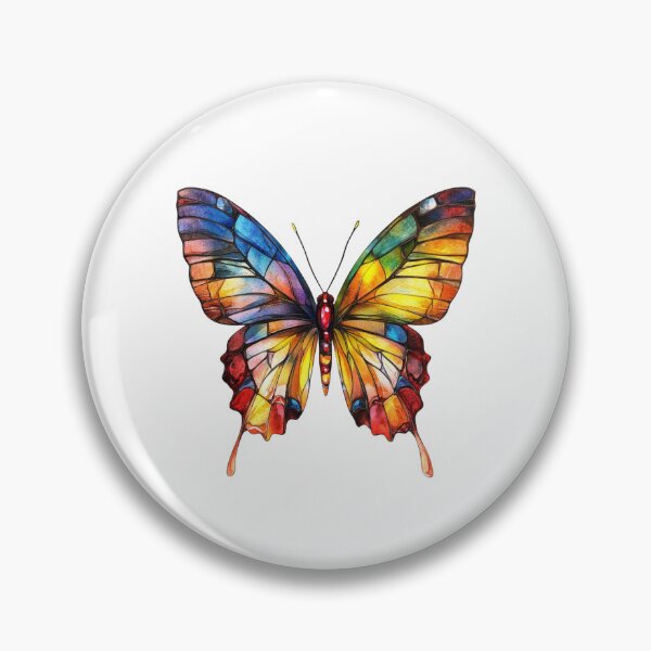 Item preview, Colorful Butterfly on White Background designed and sold by jierrfan.