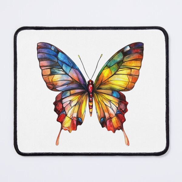 Item preview, Colorful Butterfly on White Background designed and sold by jierrfan.