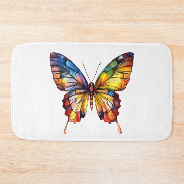 Item preview, Colorful Butterfly on White Background designed and sold by jierrfan.