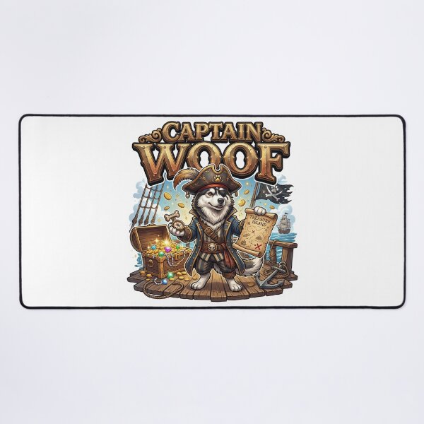 Item preview, Pirate Dog Husky Treasure Adventure Art designed and sold by pradeepvisuals.