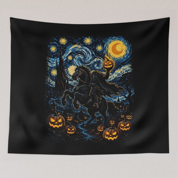Item preview, Spooky Horseman with Jack-o'-Lanterns Design Halloween designed and sold by rafaeltto.