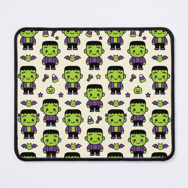 Item preview, Frankie Friends - Cute Kawaii Seamless Halloween Pattern designed and sold by inkaylindesign.