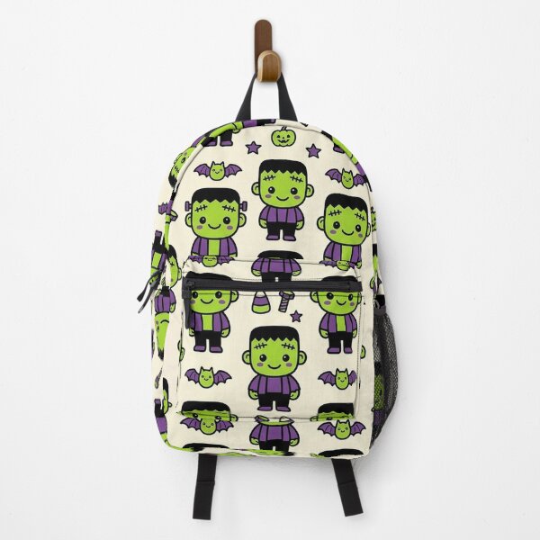 Item preview, Frankie Friends - Cute Kawaii Seamless Halloween Pattern designed and sold by inkaylindesign.