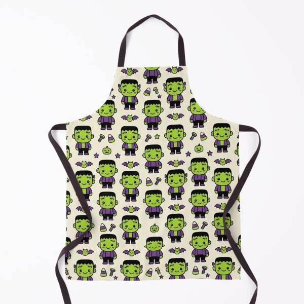 Item preview, Frankie Friends - Cute Kawaii Seamless Halloween Pattern designed and sold by inkaylindesign.