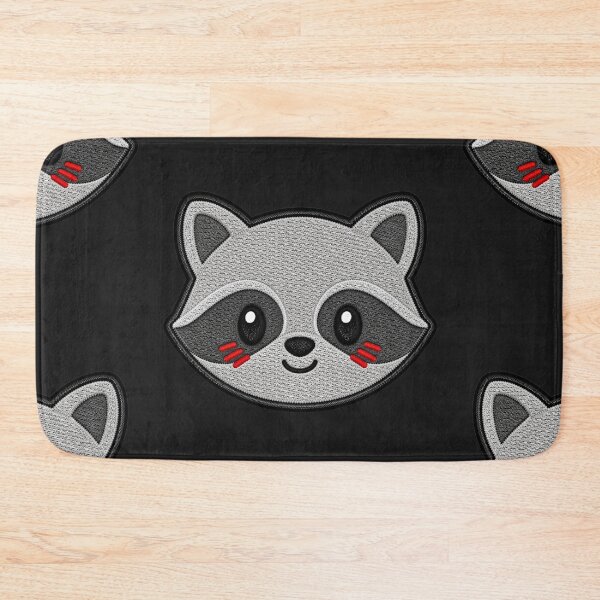Item preview, Kawaii Raccoon Embroidery Patch Illustration designed and sold by ColorSplash123.