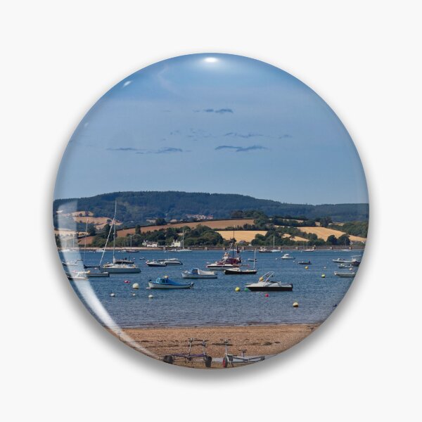 Item preview, Exmouth Estuary Beach Boats Devon Coastal Landscape Photography designed and sold by leonwoods.