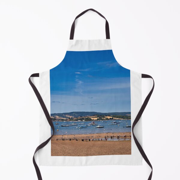Item preview, Exmouth Estuary Beach Boats Devon Coastal Landscape Photography designed and sold by leonwoods.