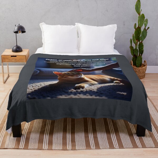 Item preview, Peace of Mind Pet Sitter Poster: Twilight Cat Lap Meditation Canvas designed and sold by Creative-RE.